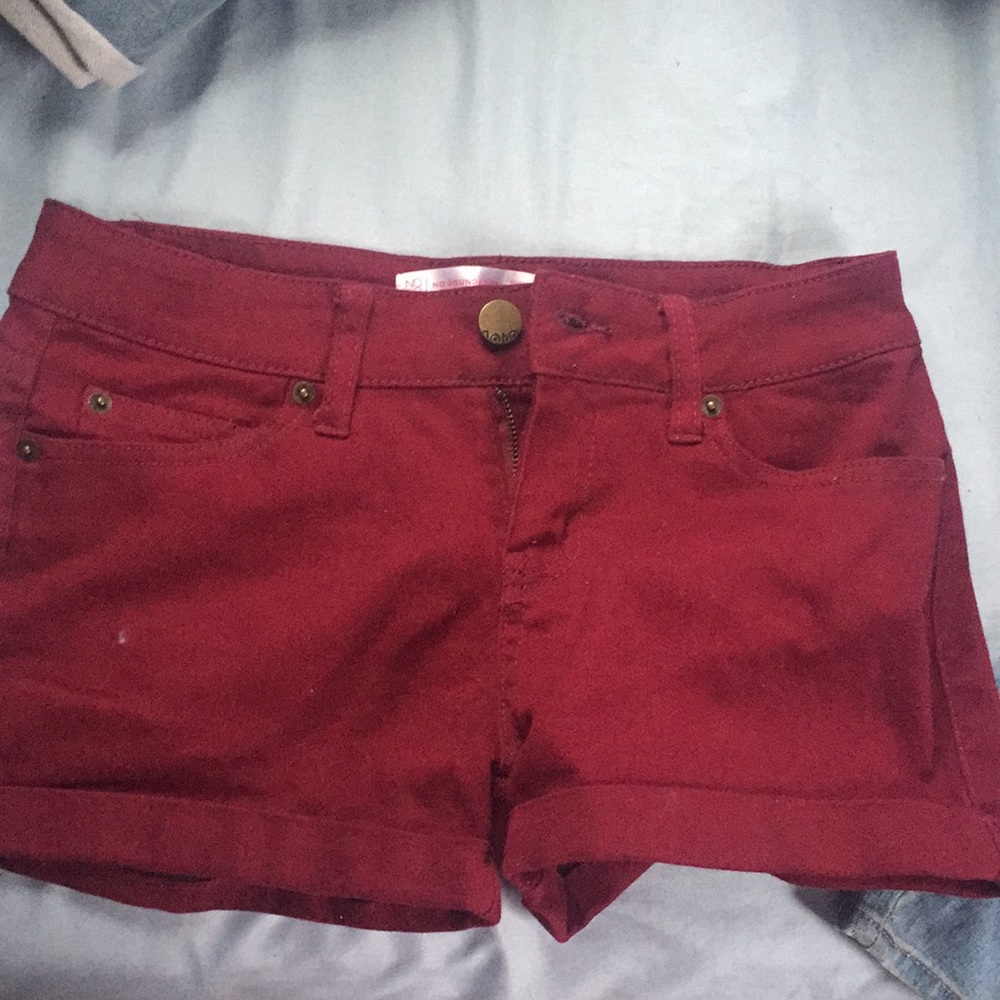Maroon Juniors Shorts